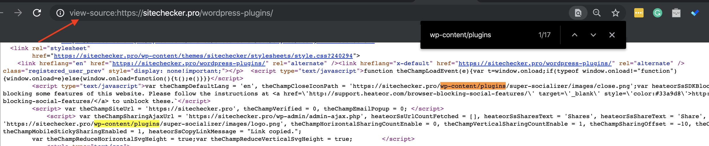 what wordpress plugins are being used